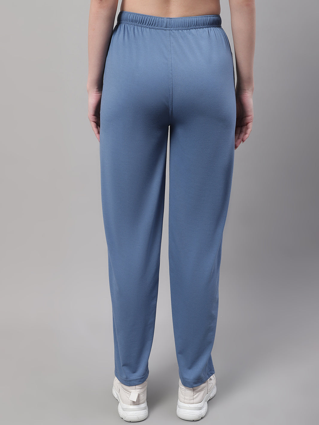 Vimal Jonney Dark Grey Regular fit Cotton Trackpant for Women(Zip On 1 Side Pocket)