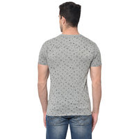 Vimal Jonney Round Neck Grey T-shirt For Men's