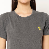 Vimal Jonney Grey Color T-shirt For Women