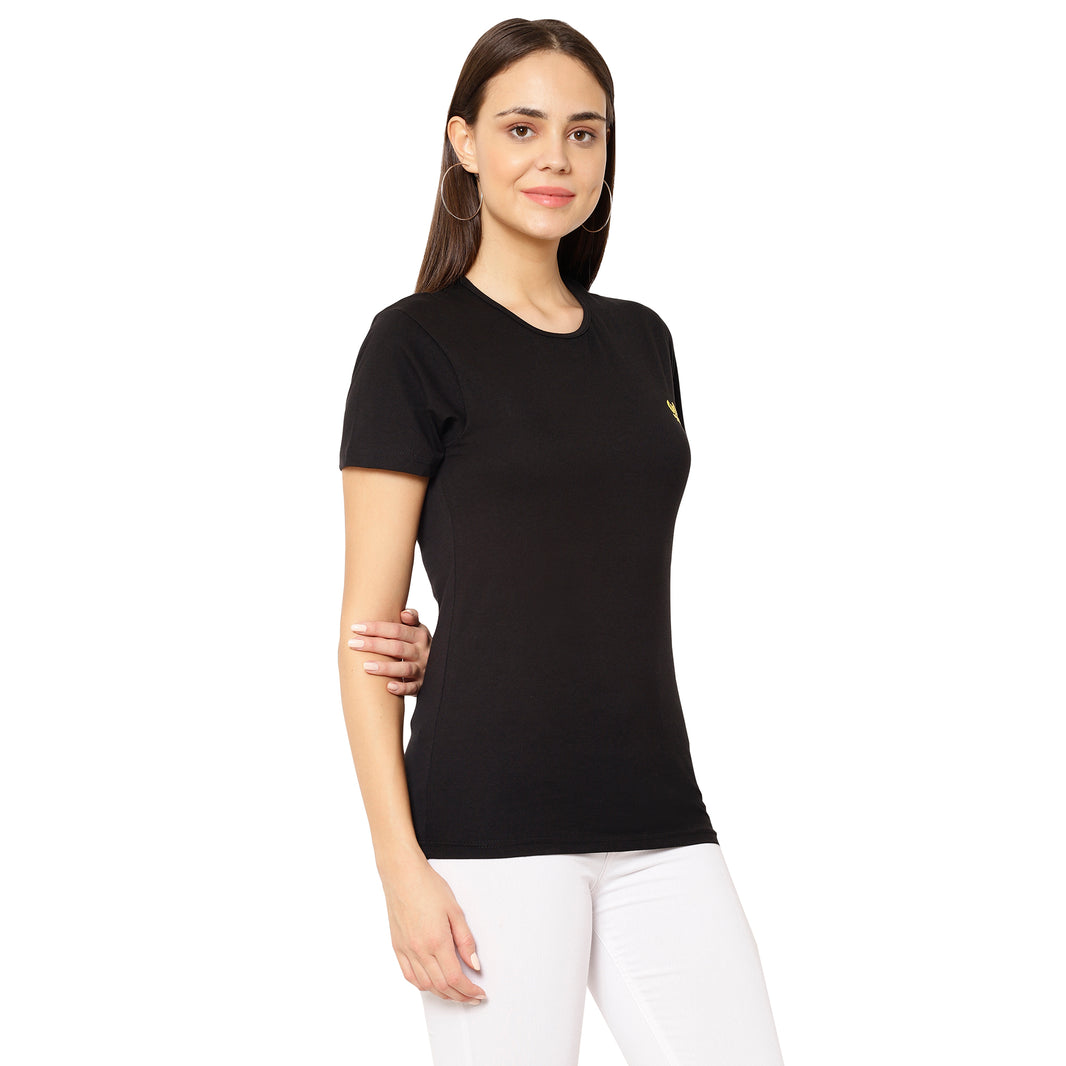 Vimal Jonney Black Color T-shirt For Women