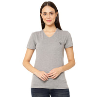 Vimal Jonney Silver Color T-shirt For Women