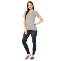 Vimal Jonney Silver Color T-shirt For Women