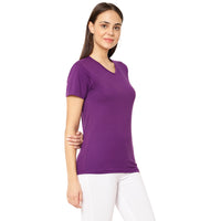 Vimal Jonney Purple Color T-shirt For Women