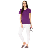 Vimal Jonney Purple Color T-shirt For Women